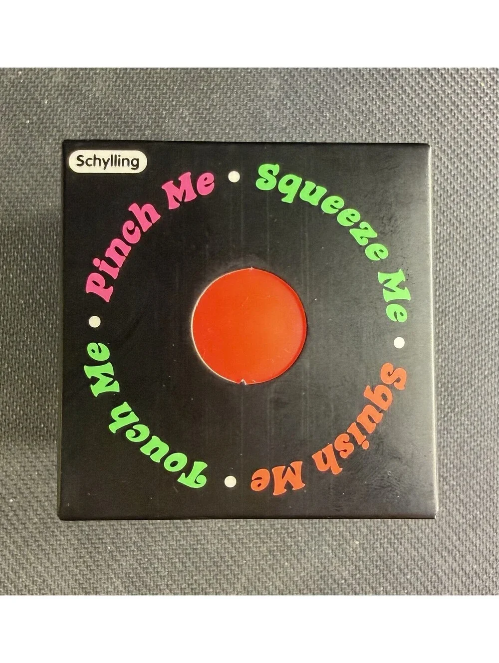 Schylling Nee Doh Groovy Glob-Orange Squeeze Ball- Authentic NeeDoh, NEW